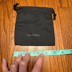 CHANEL Luxury Product Draw String Pouch  Black Jewelry Beauty Bracelet SLG